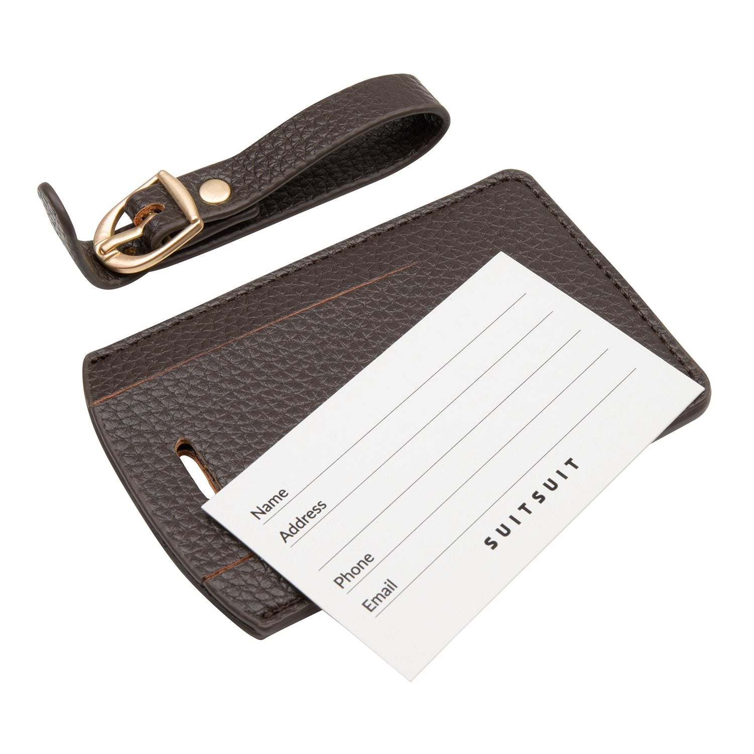 Fab Seventies Classic - Espresso Black - Luggage Tag