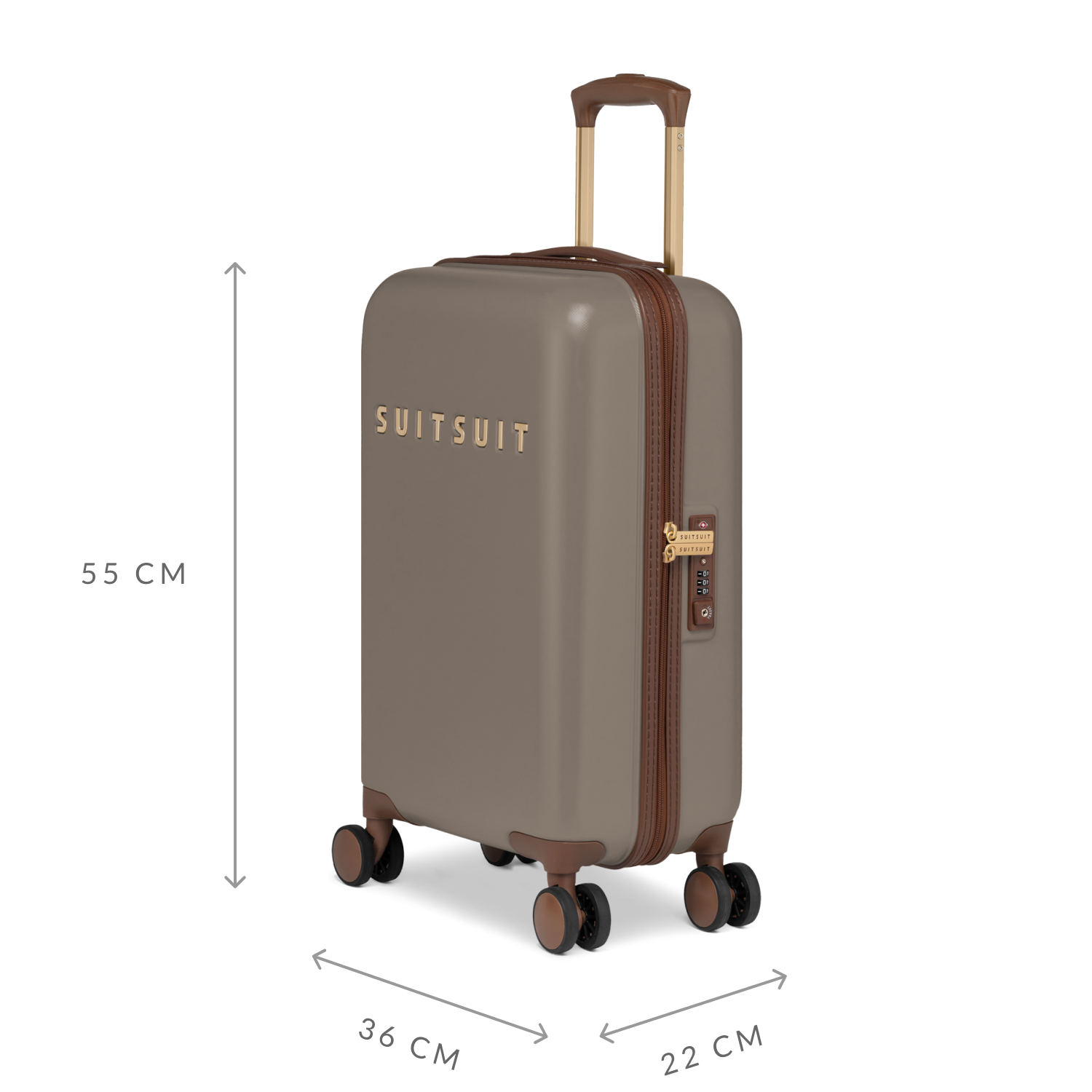 Fab Seventies - Taupe - Carry-on (20 inch)