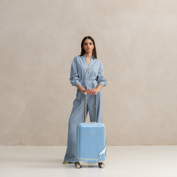 Fabulous Fifties - Chambray Blue - Safe Travels Set (20 INCH)