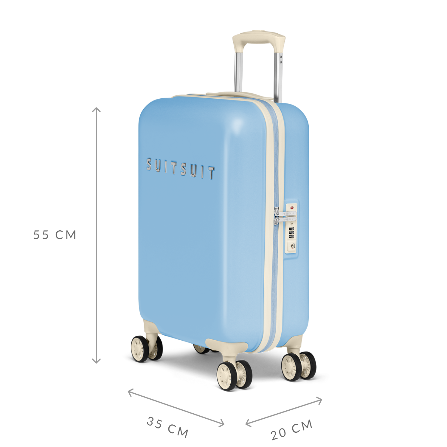 Fabulous Fifties - Chambray Blue - Carry-on (20 inch)