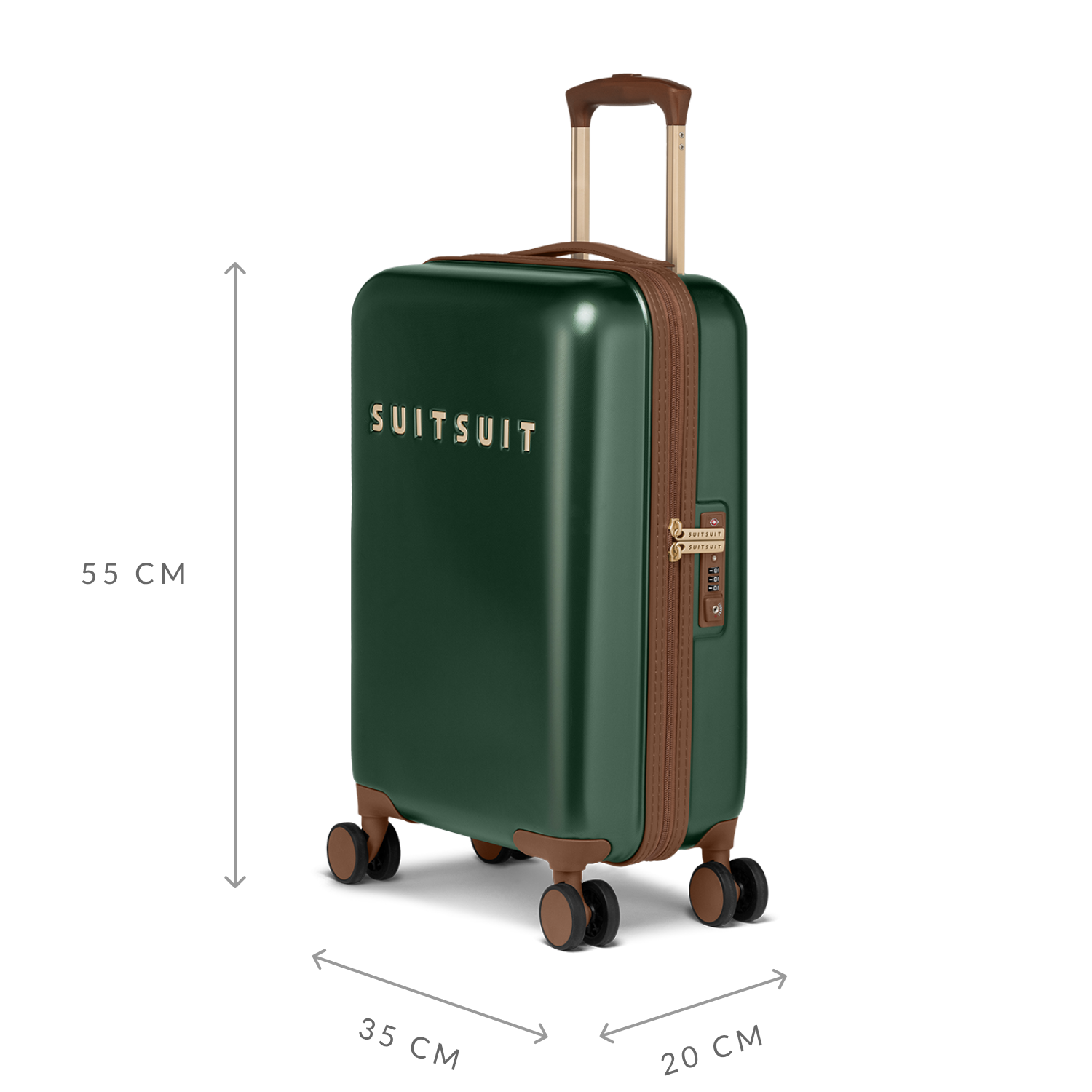 Fab Seventies Classic - Beetle Green - Carry-on (20 inch)